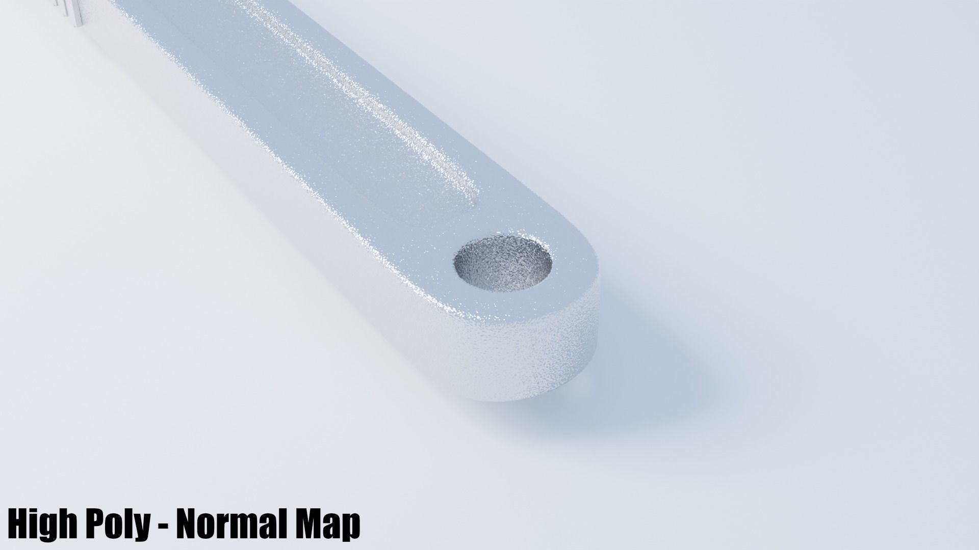Monkey Wrench Low-poly 3D model_10