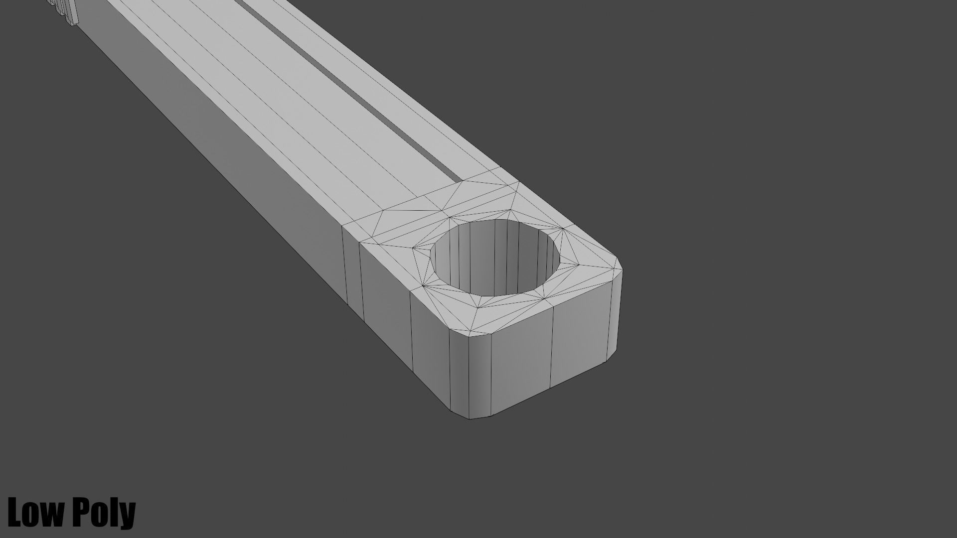 Monkey Wrench Low-poly 3D model_26