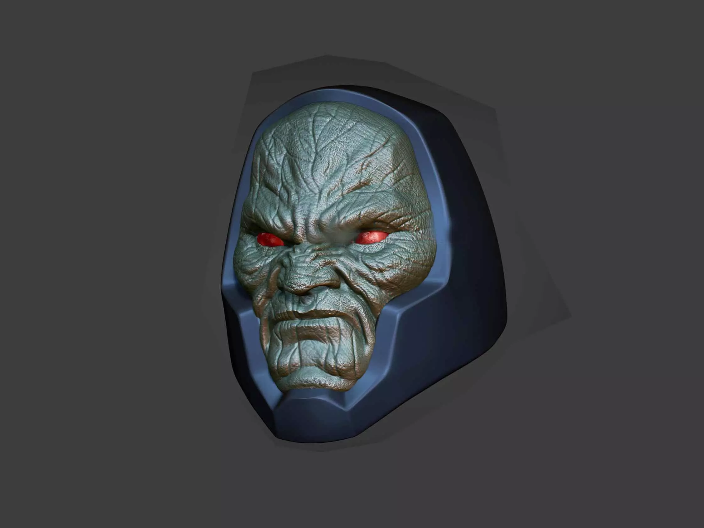 DC Comic Darkseid Head Sculpt - Action Figures Custom Head 3D print model_0