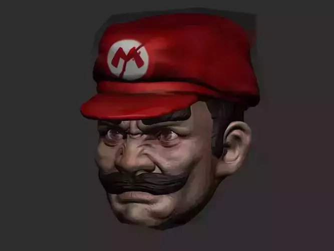 Mario Head Sculpt for Action Figures