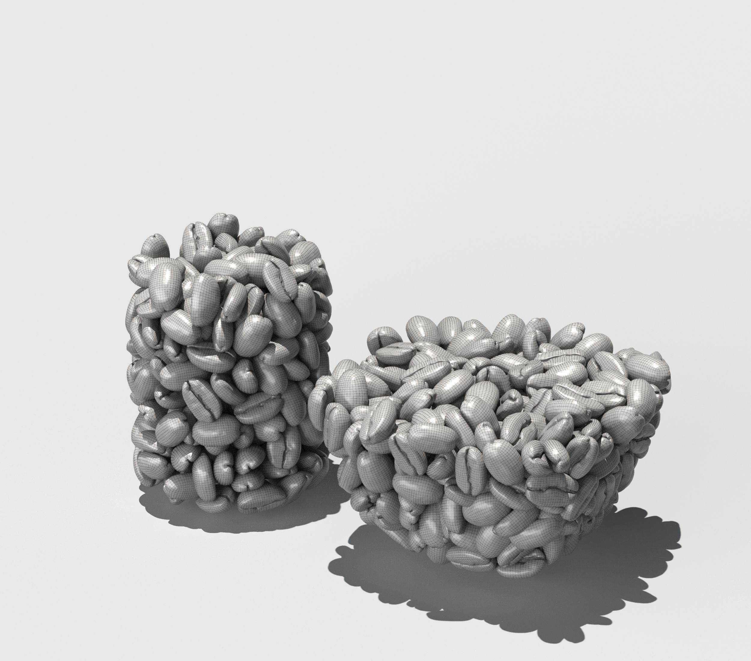 Coffee Beans jar 3D model_6