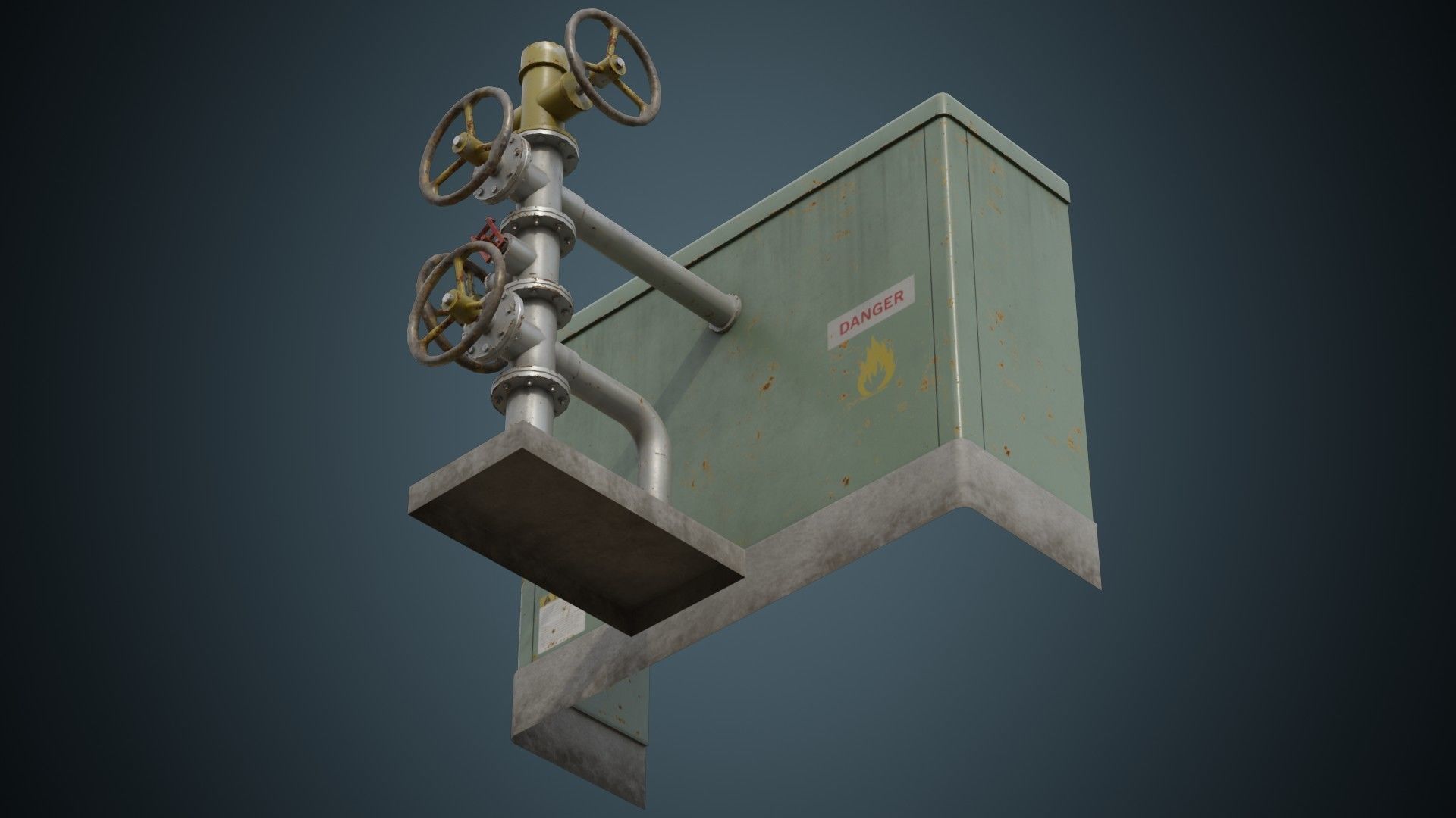 Valves 1B Low-poly 3D model_4