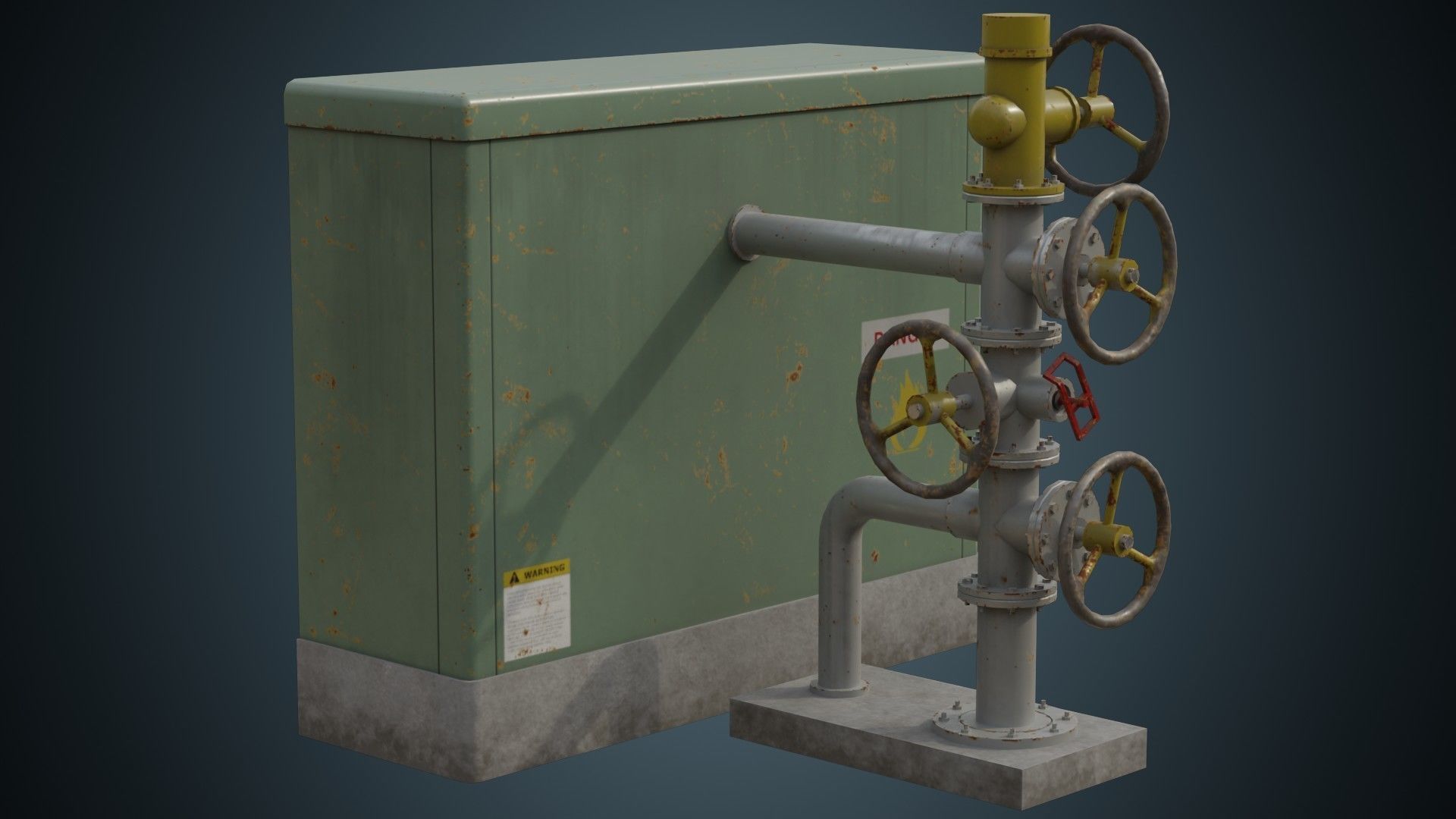 Valves 1B Low-poly 3D model_1