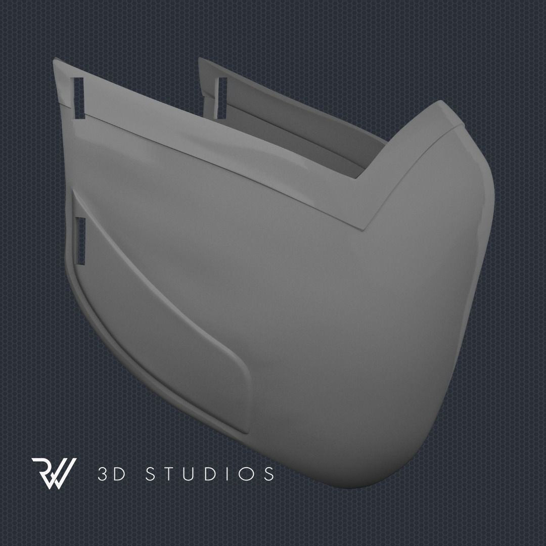 MK11 Mileena Mask V1 - STL File 3D print model_4