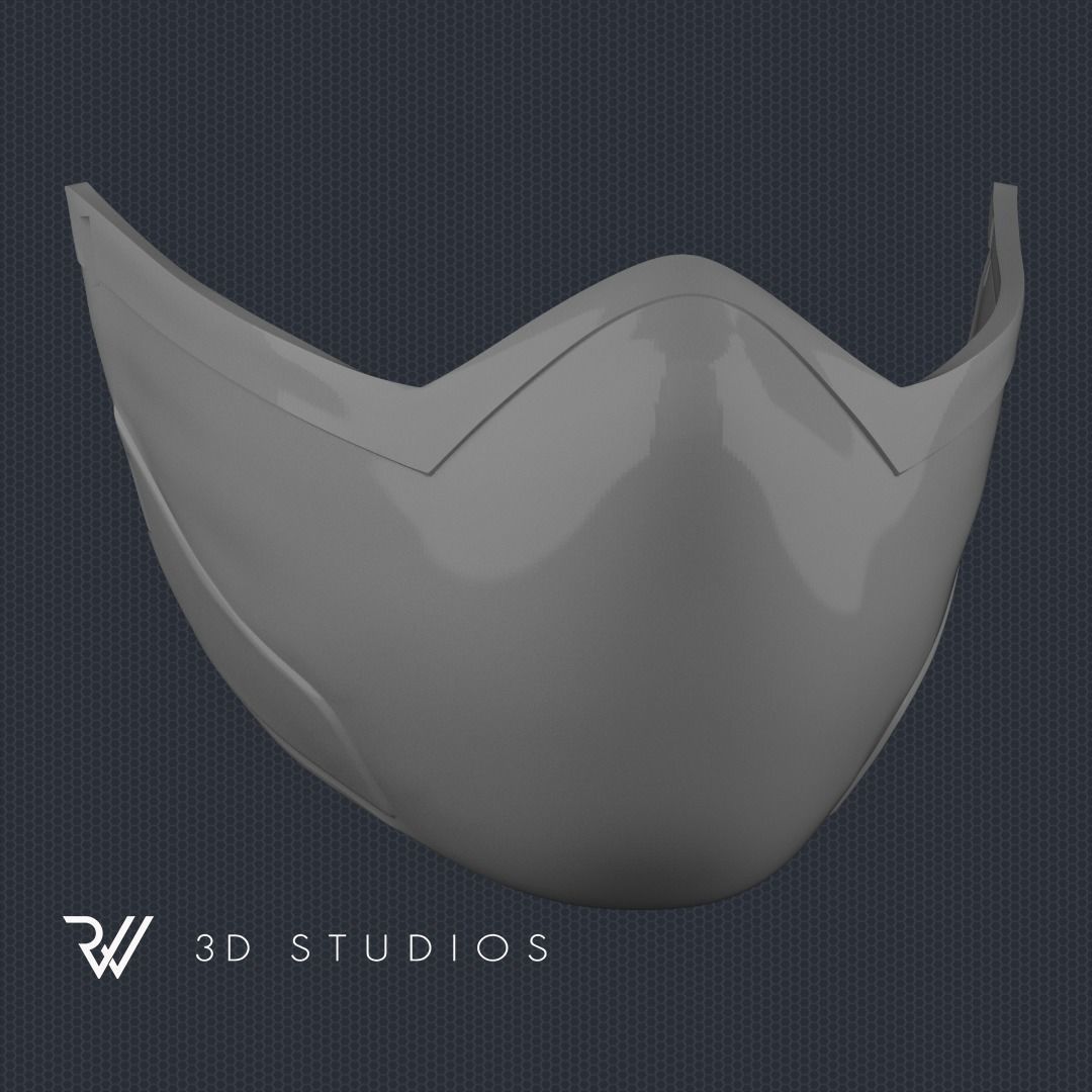 MK11 Mileena Mask V1 - STL File 3D print model_3