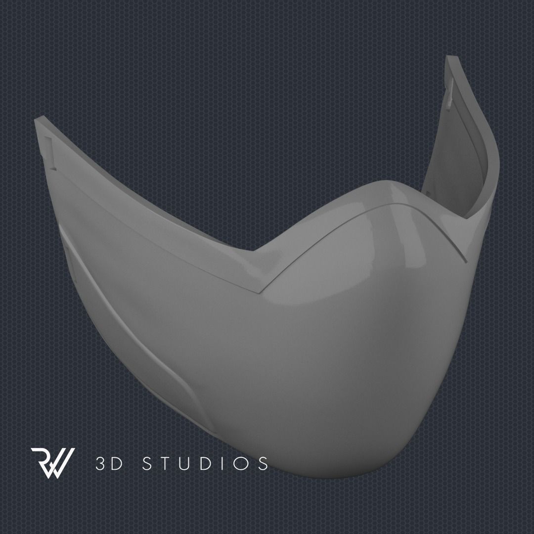MK11 Mileena Mask V1 - STL File 3D print model_5