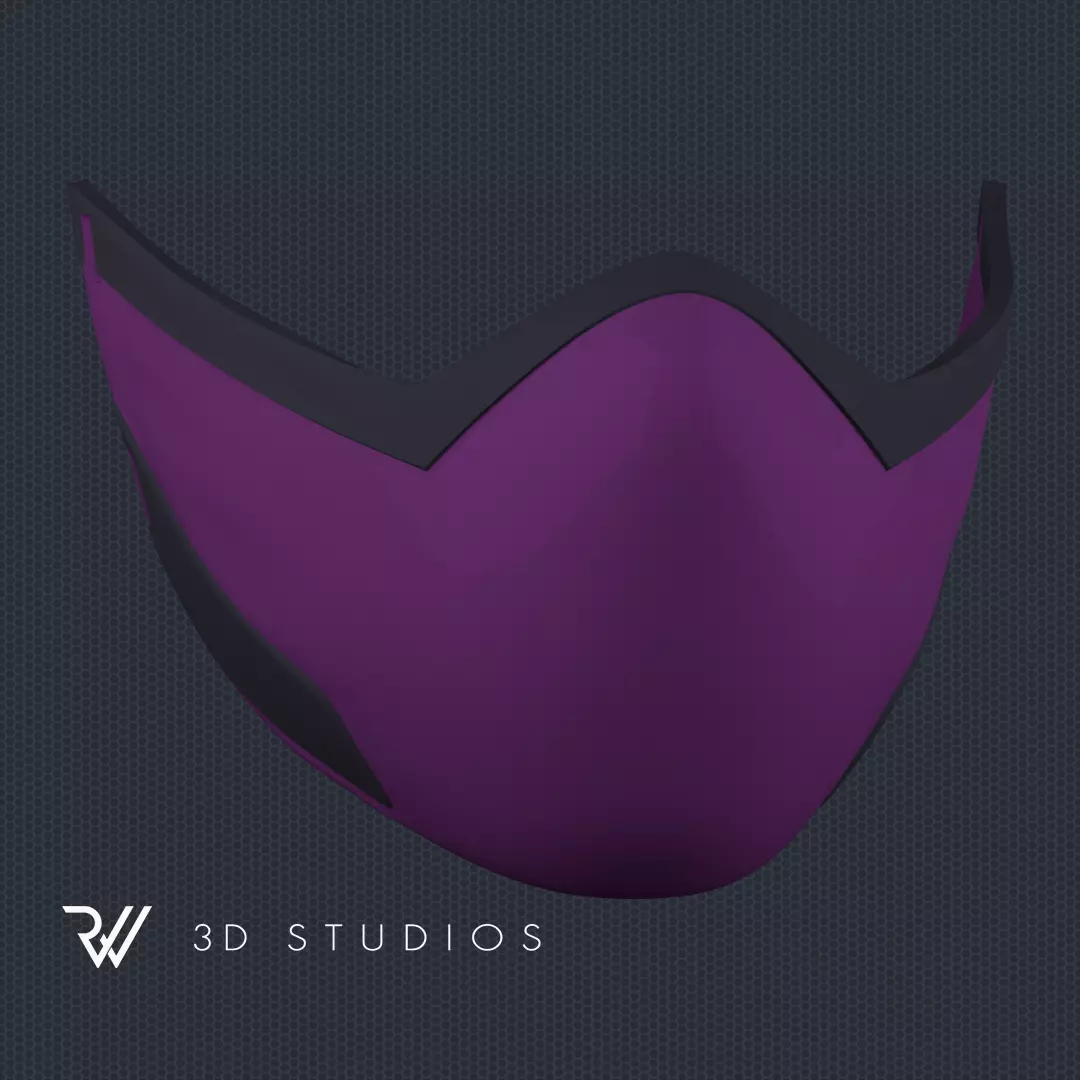 MK11 Mileena Mask V1 - STL File 3D print model_0