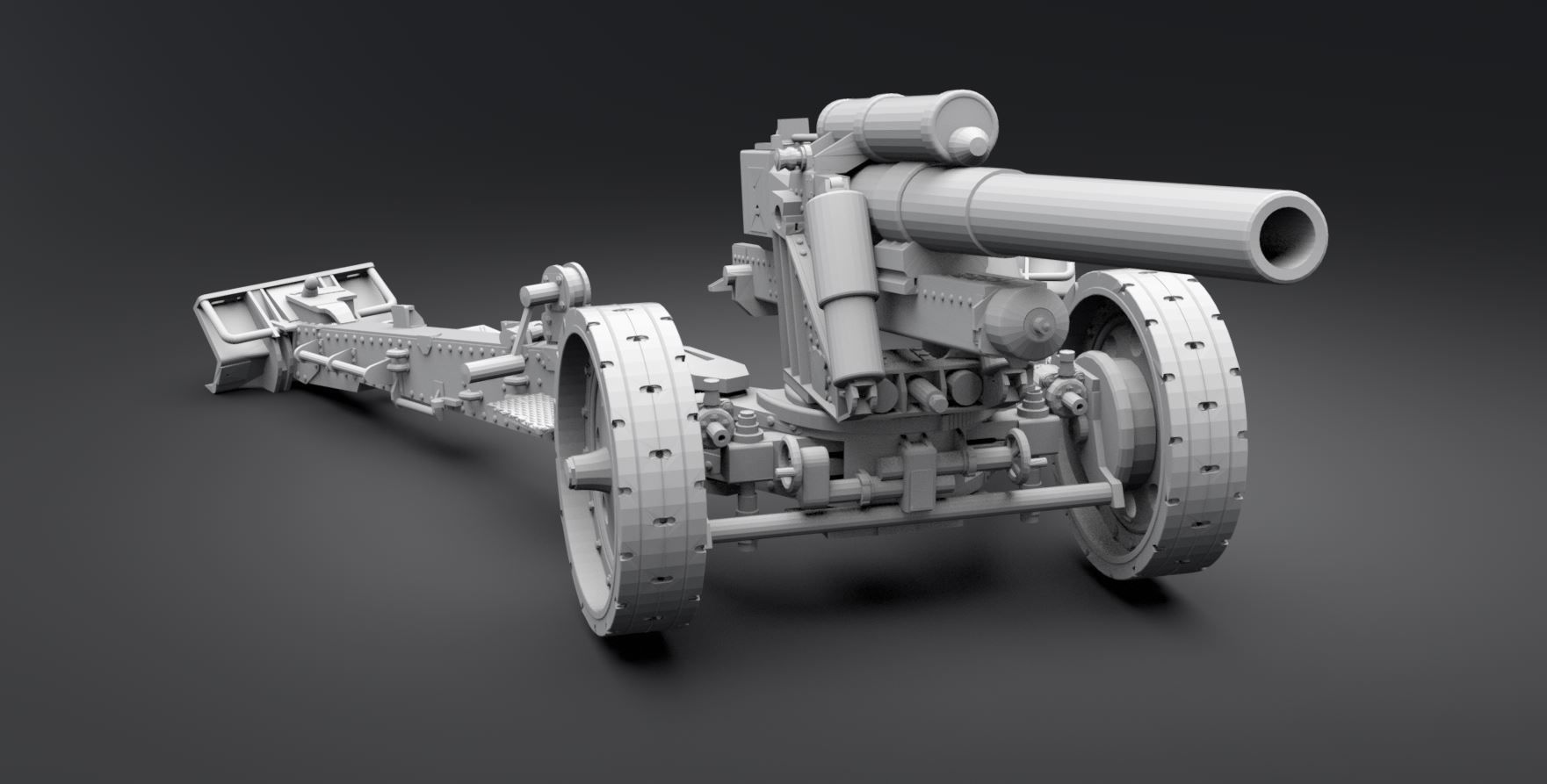 sFh 18 howitzer Scale model 3D print model_4