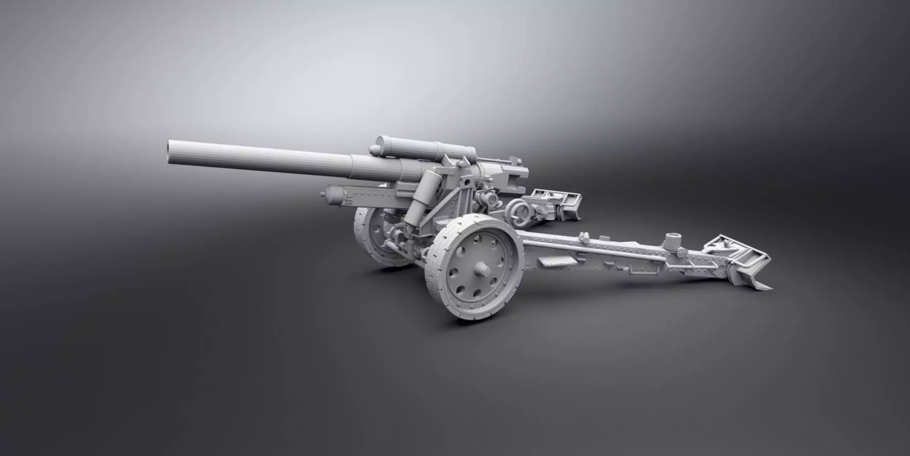 sFh 18 howitzer Scale model 3D print model_0
