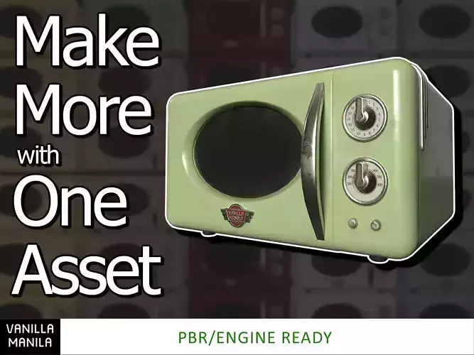 Retro  Kitchen - Microwave