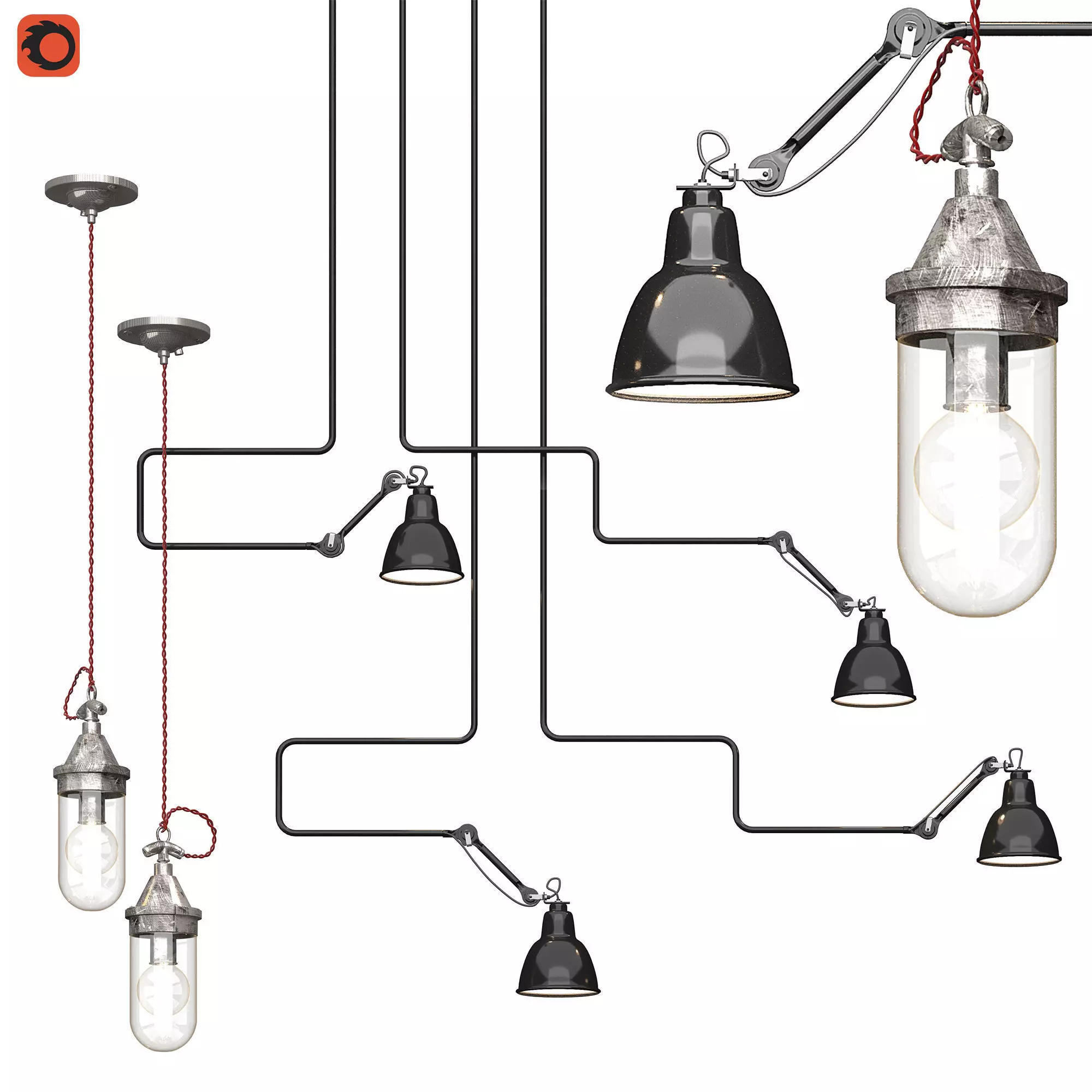 PENDANT SET 34C 3D model