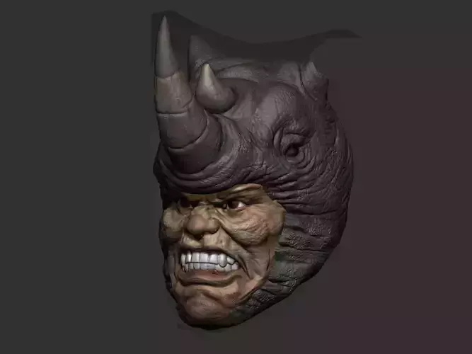 Marvel Comics Rhino Head Sculpt for Custom Action Figures