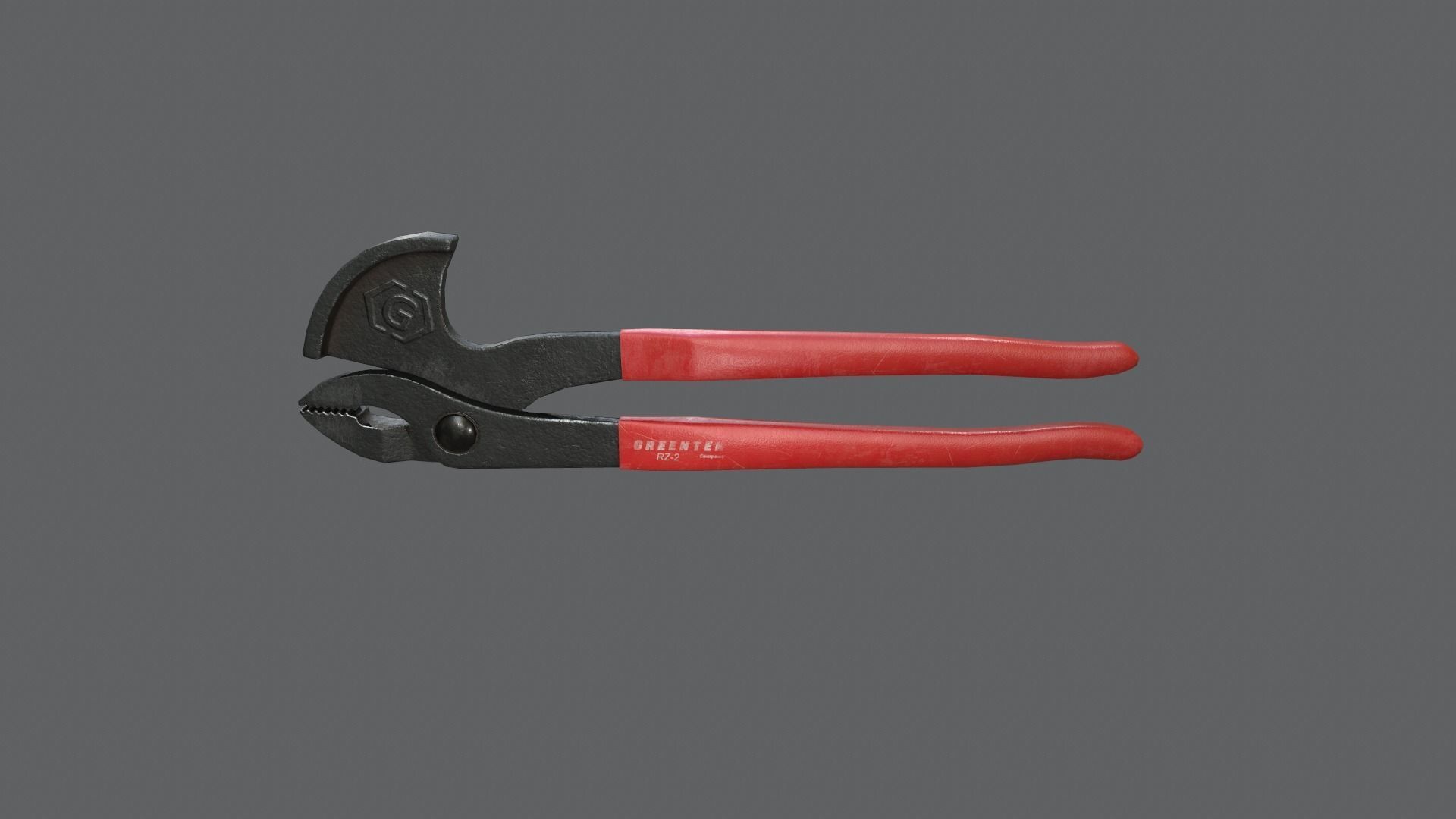 Nail Puller Pliers Low-poly 3D model_1