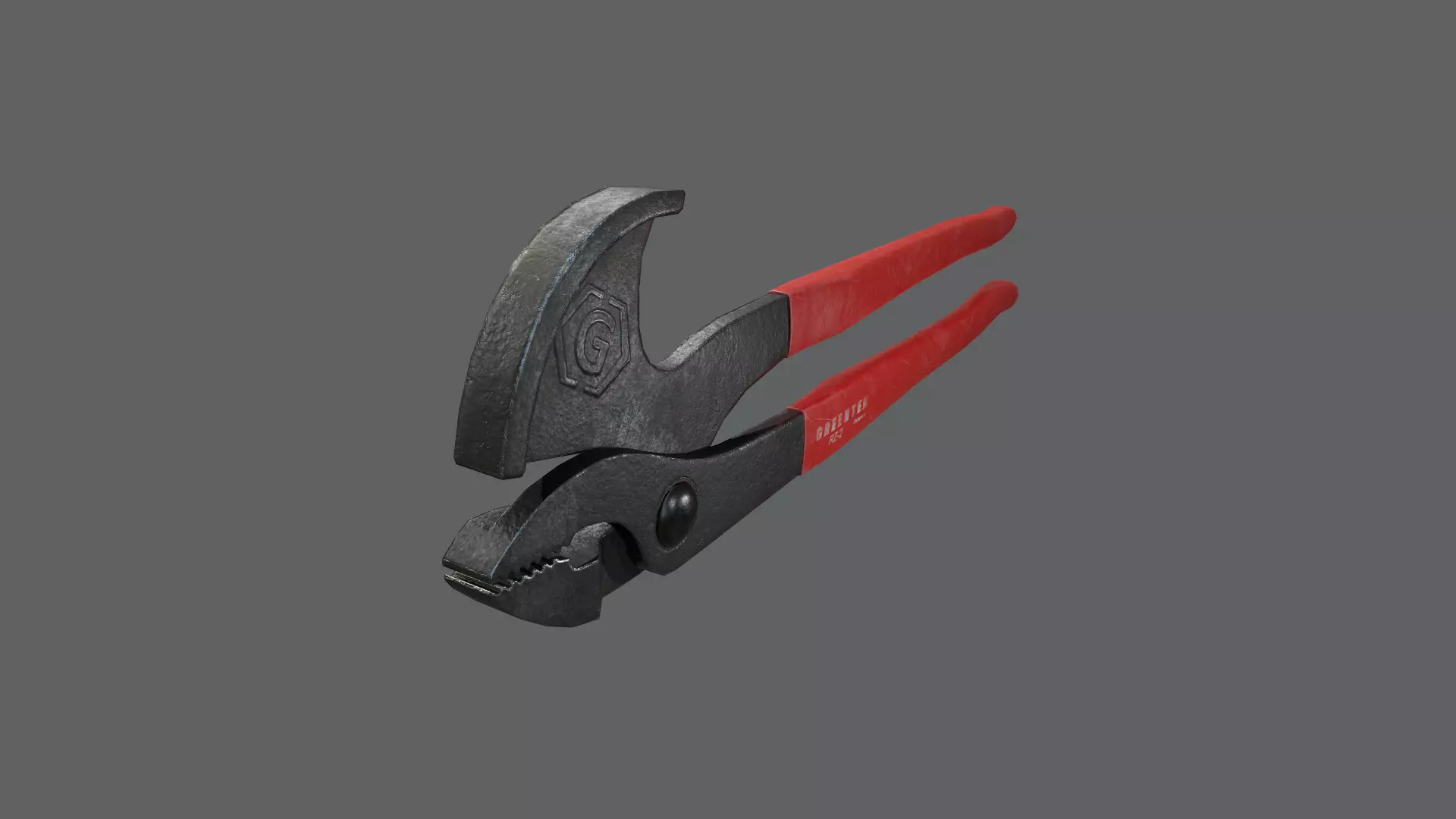 Nail Puller Pliers Low-poly 3D model_0