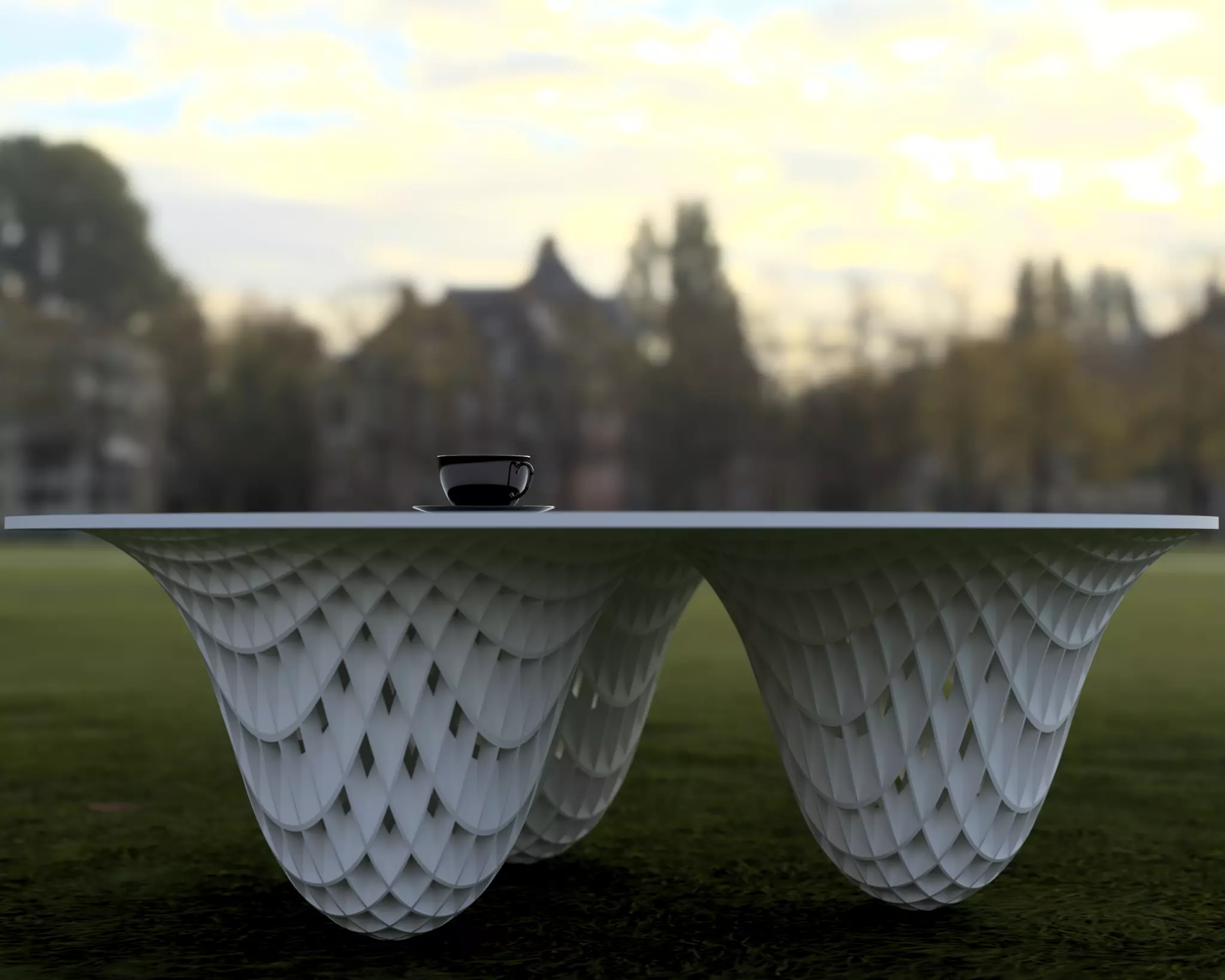 Parametric Table 3D model_0