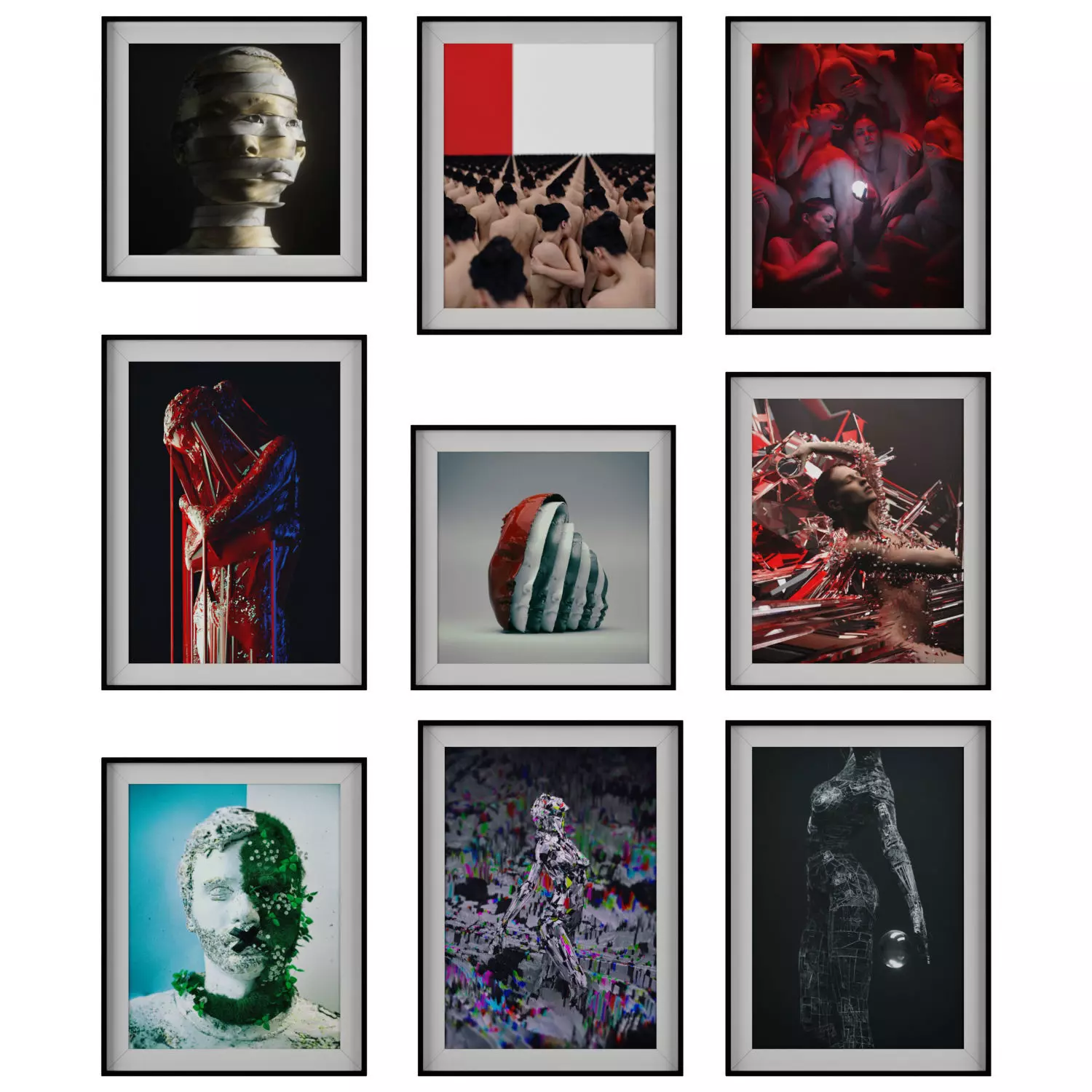 Pic set 08 Abstract photo-art 3D model