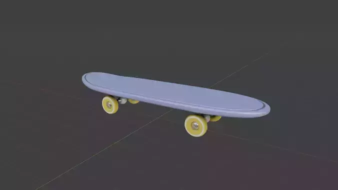 Surf Skateboard Low-poly 3D model