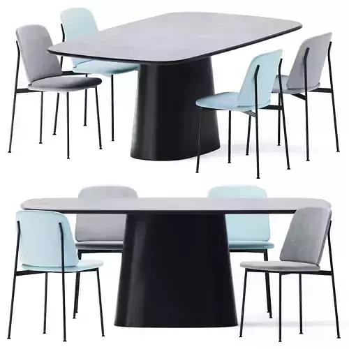 Rectangular Dining Table by Cor 3D model