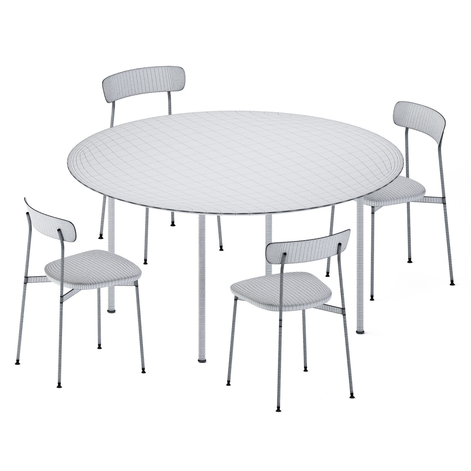 Crawford Dining Table by Stellar Works 3D model_1