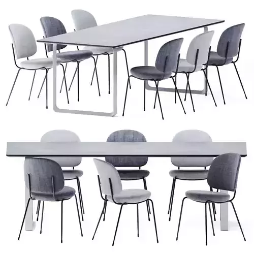 70 70 Steel Table by Muuto