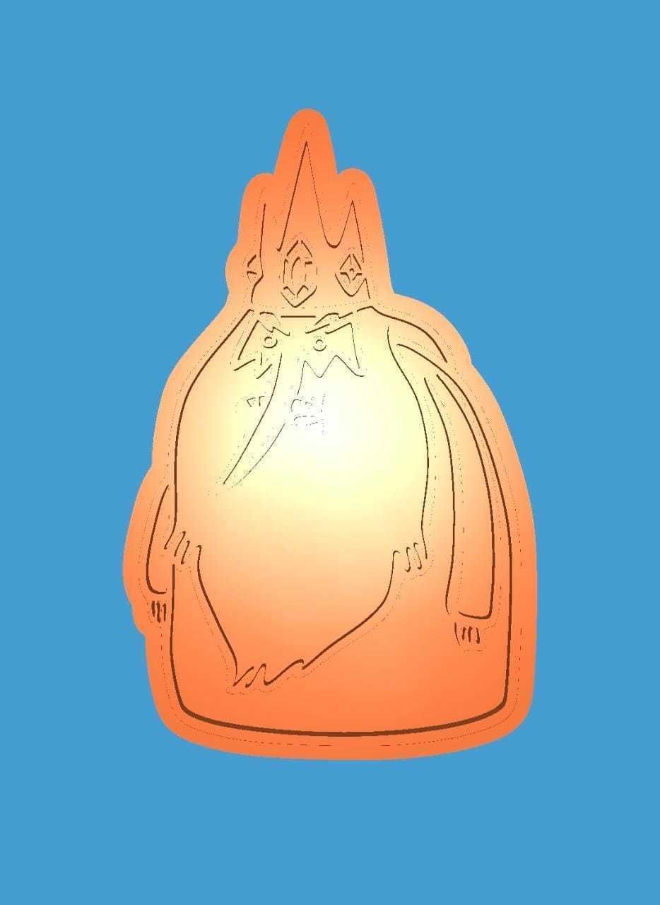 MakeIT Adventure Times Cookie Cutter Ice King With Frame 3D model_2
