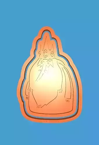 MakeIT Adventure Times Cookie Cutter Ice King With Frame 3D model