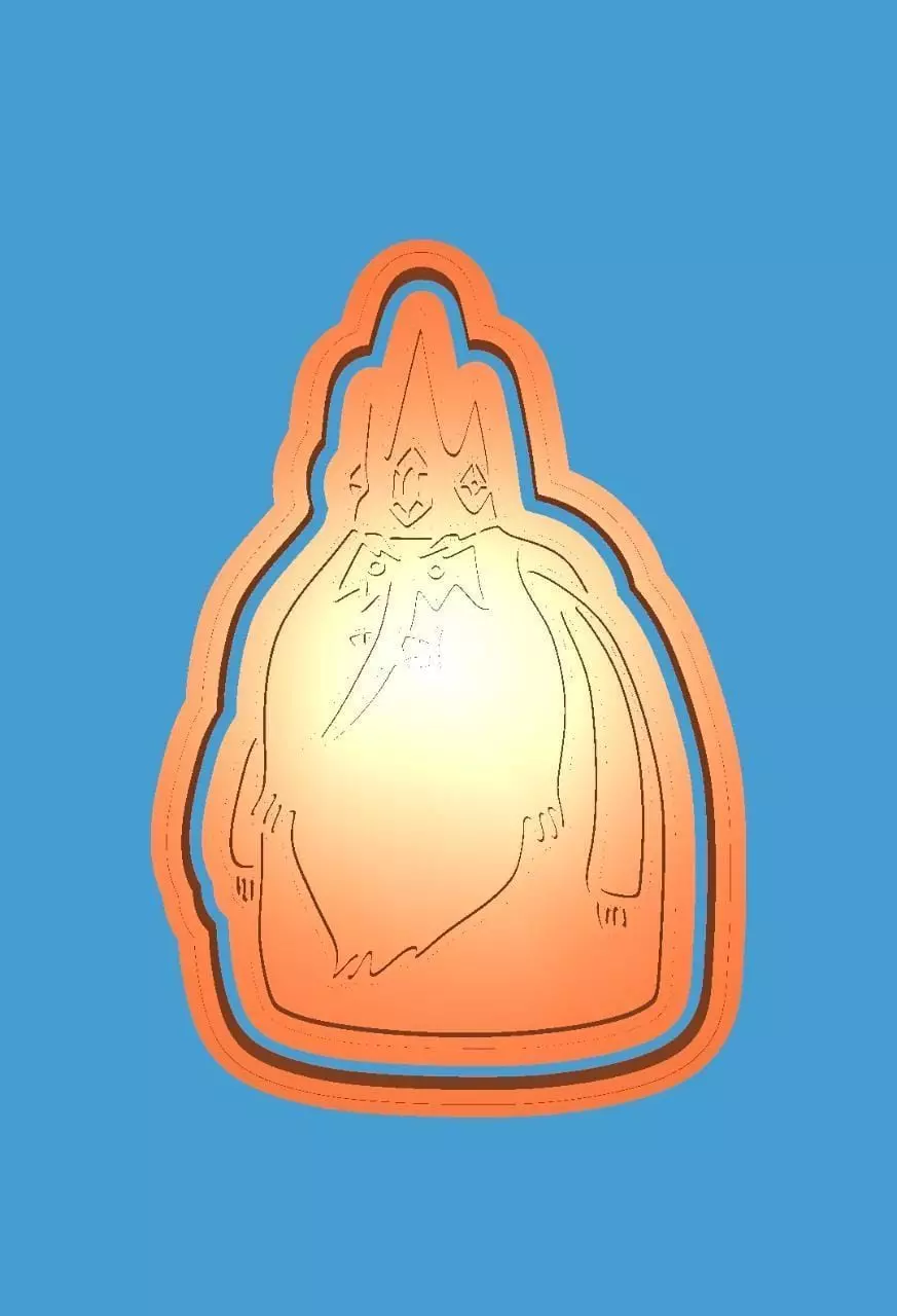 MakeIT Adventure Times Cookie Cutter Ice King With Frame 3D model_0