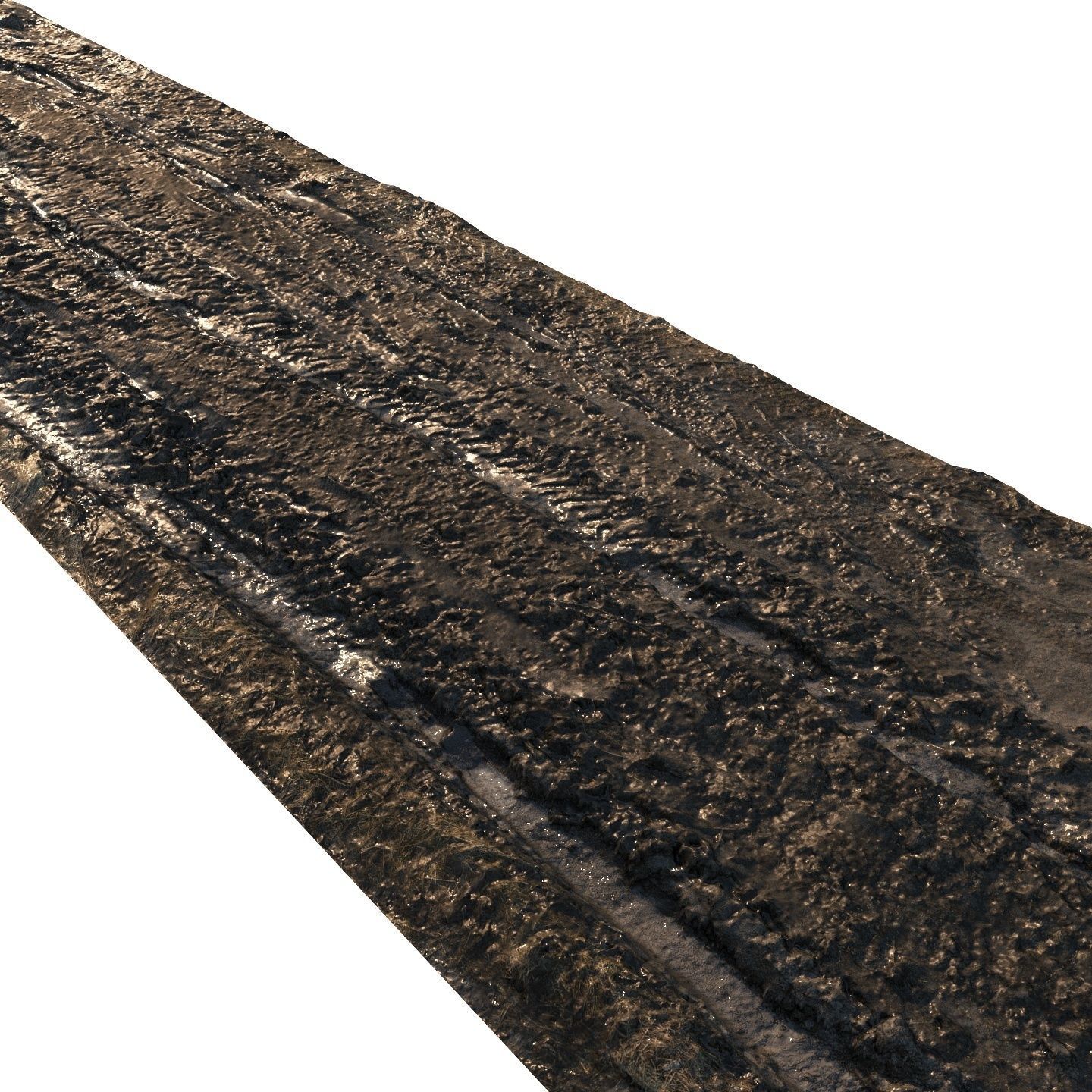 Dirt road material 05 Low-poly 3D model_4