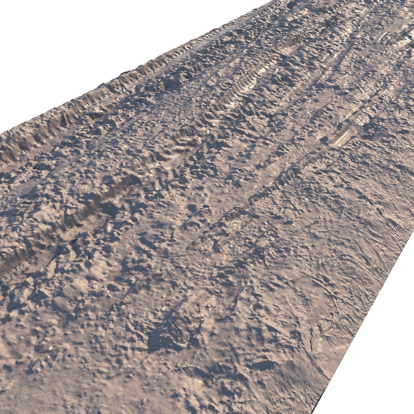 Dirt road material 05 Low-poly 3D model_5