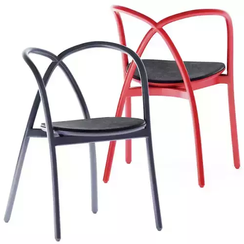 Ming Upholstered Aluminum Chair by Stellar Works