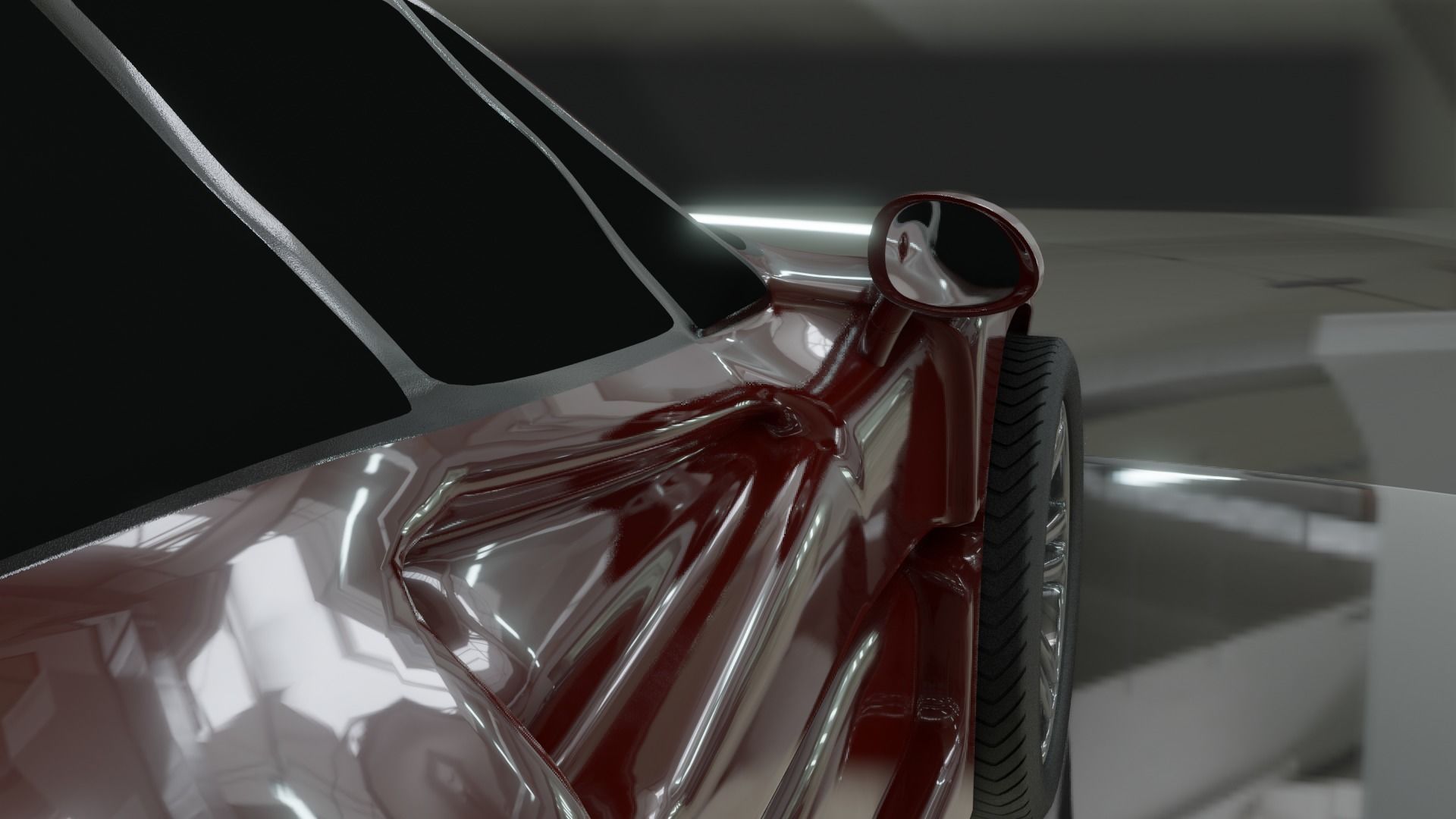 Ferrari f40 1987  Free low-poly 3D model_12