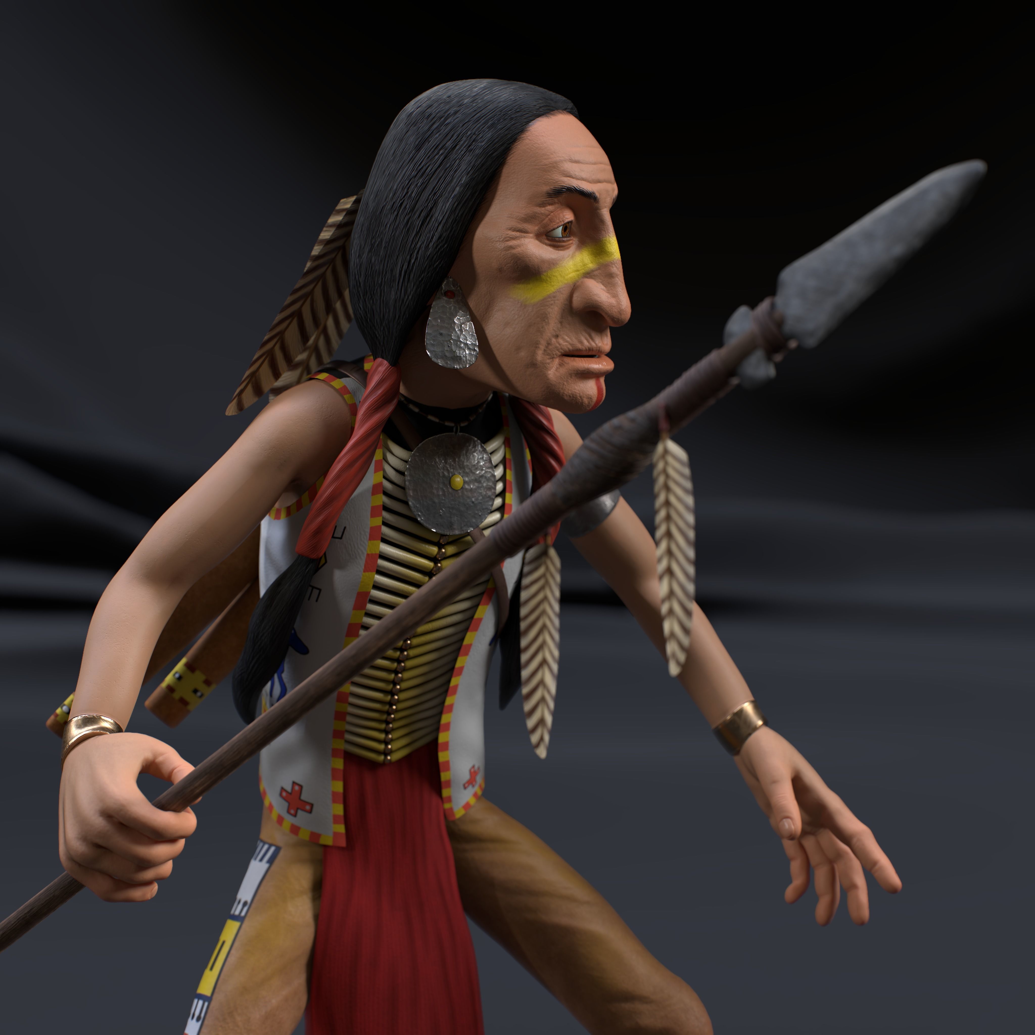 3D model Indian VR / AR / low-poly | CGTrader