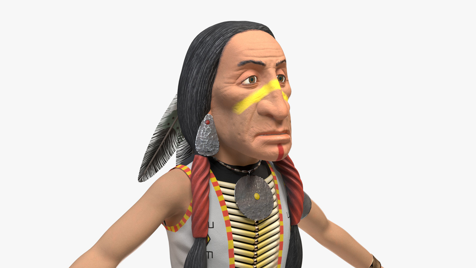 3D model Indian VR / AR / low-poly | CGTrader