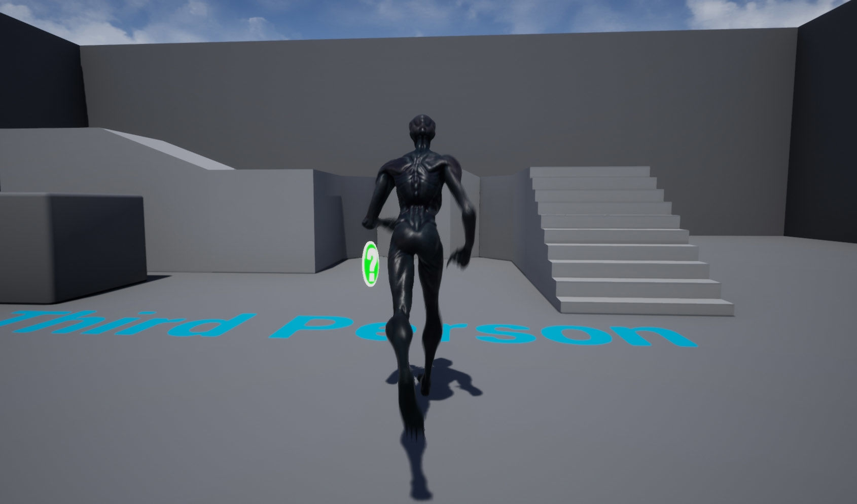 Alien humanoid Low-poly 3D model_11