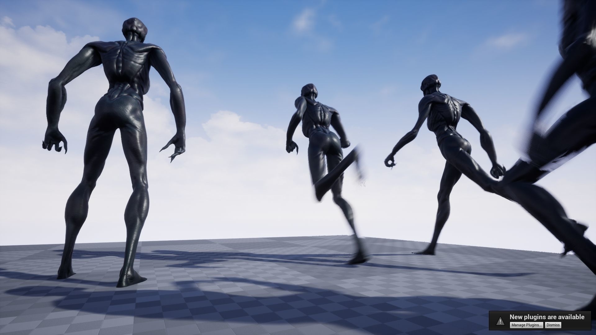 Alien humanoid Low-poly 3D model_10