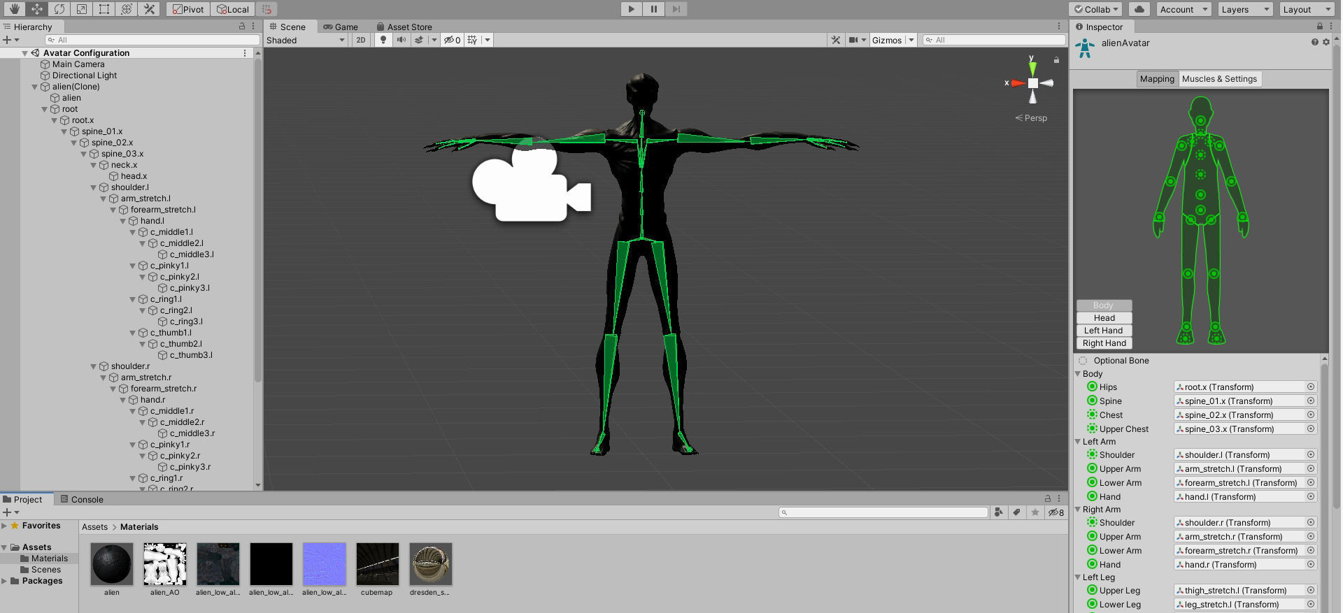 Alien humanoid Low-poly 3D model_8