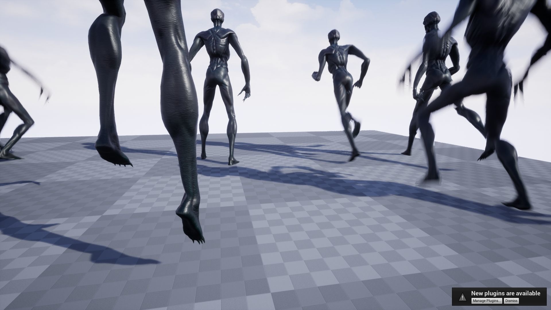 Alien humanoid Low-poly 3D model_13