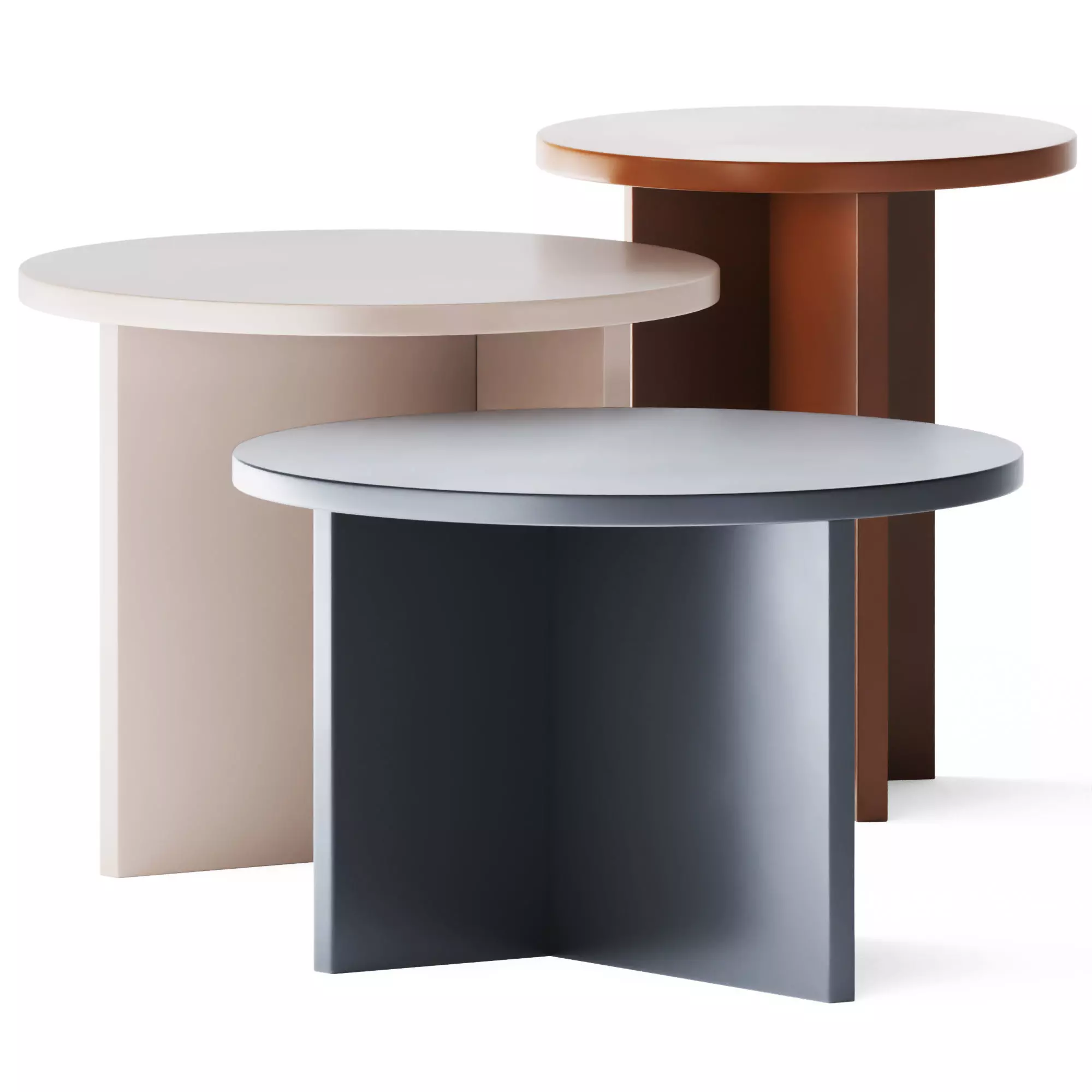 Stone Low Coffee Tables by Fercia 3D model_0