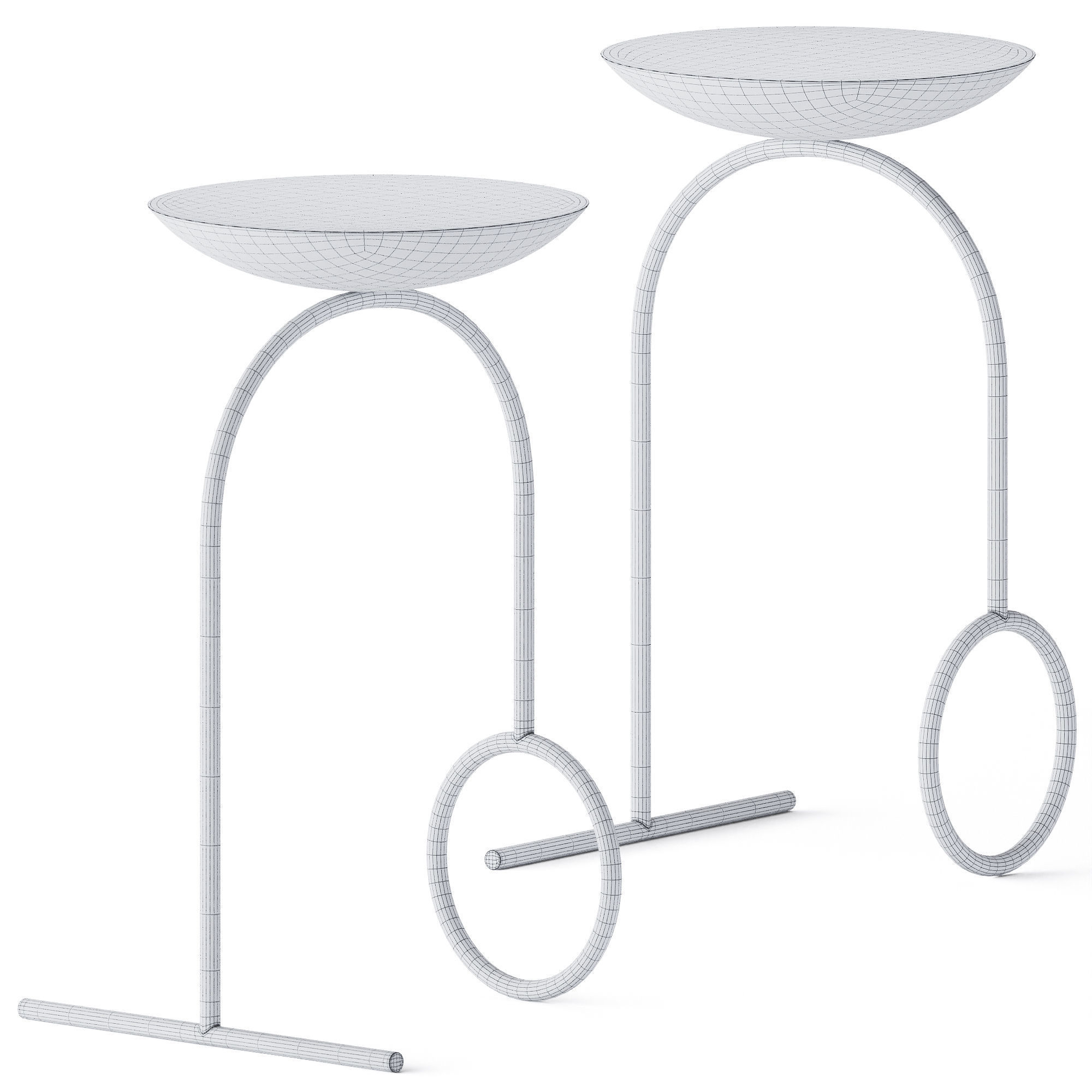 Side Tables Giro by Viccarbe 3D model_1