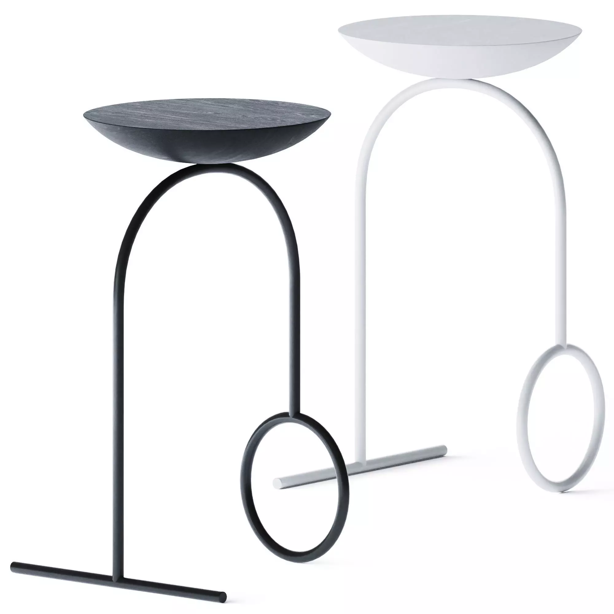 Side Tables Giro by Viccarbe 3D model_0