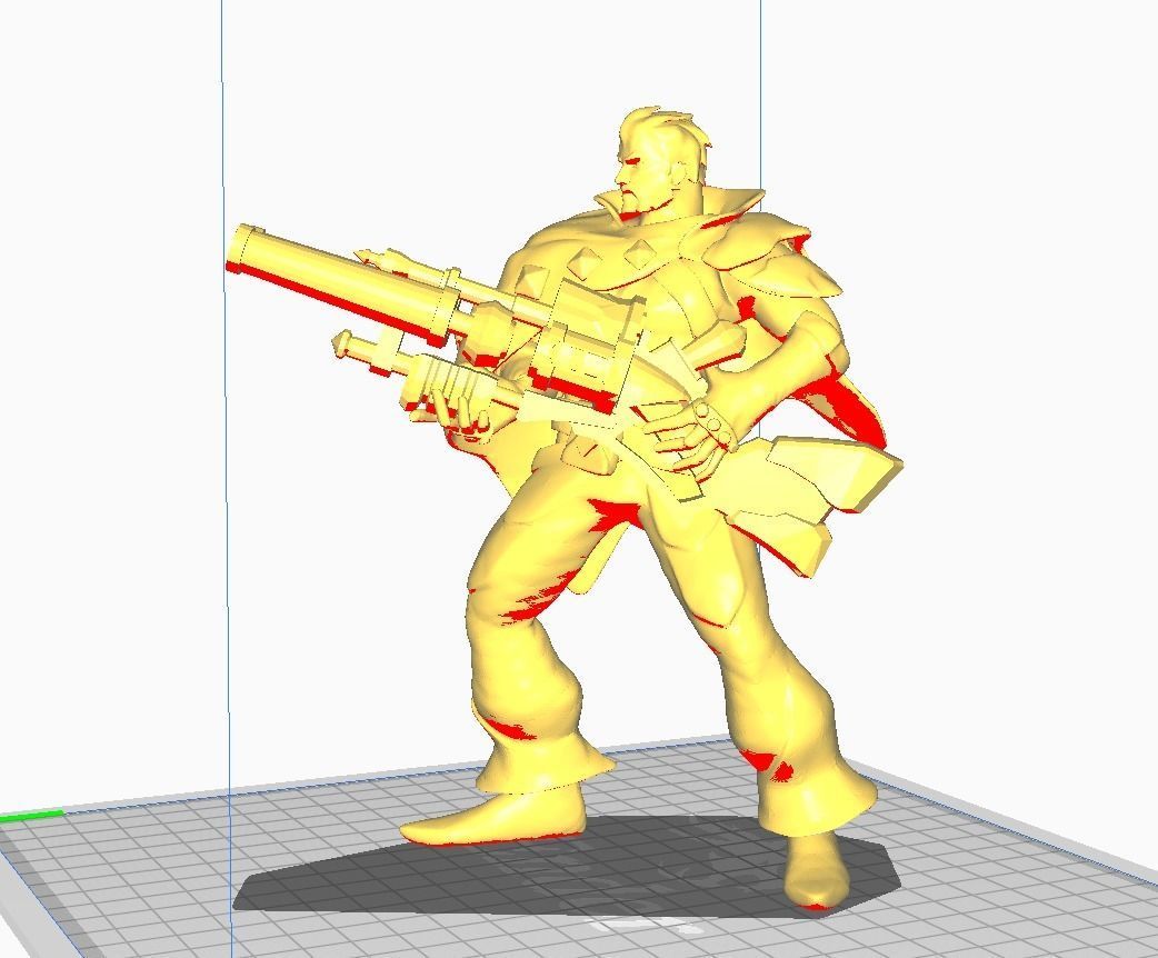 Graves 3D Model character with gun 3D print model_1