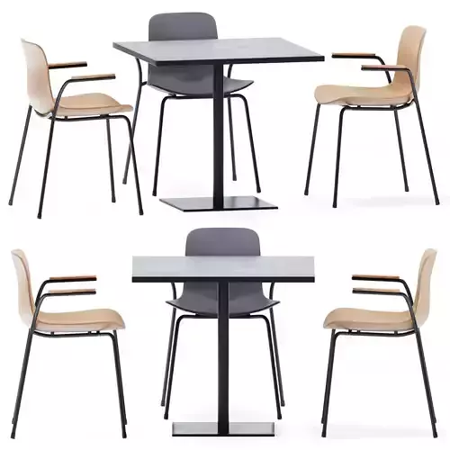 Square Table Stan by Viccarbe