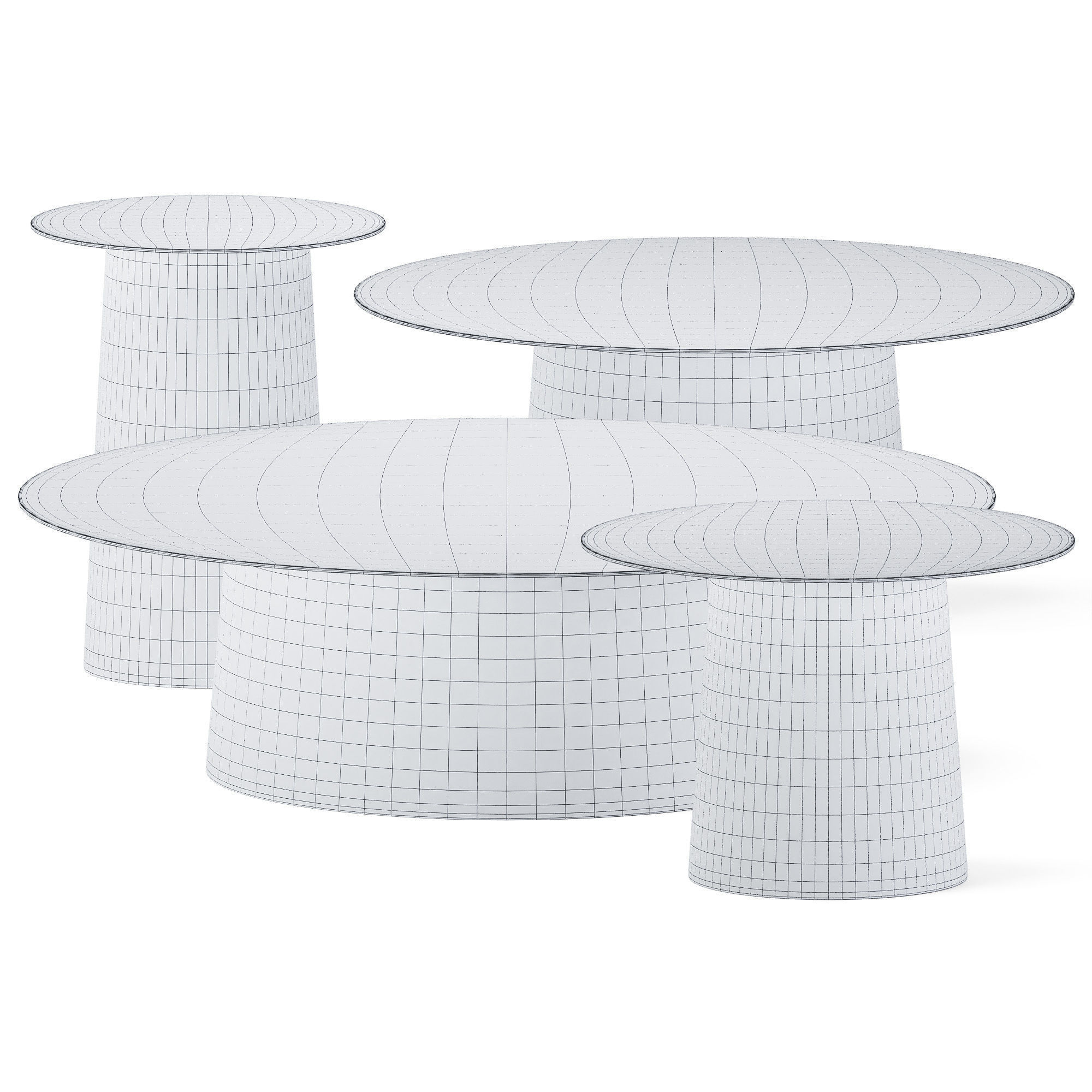 Circula Collection Coffee Tables by Blu Dot 3D model_1