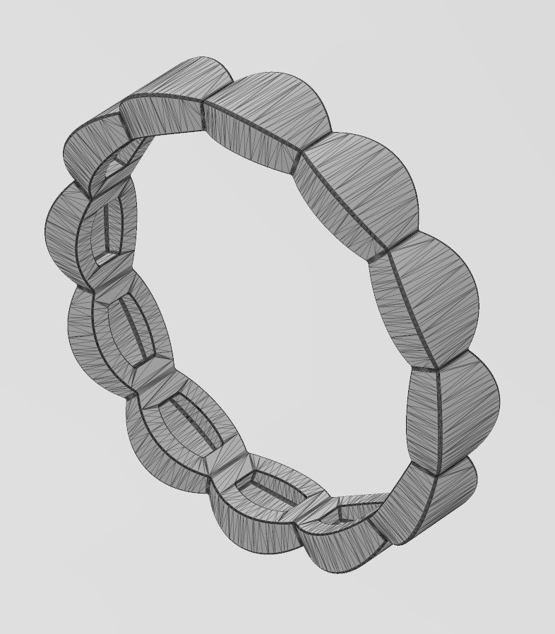 Rounded motif stacker band US size 4to10 3D print model_12