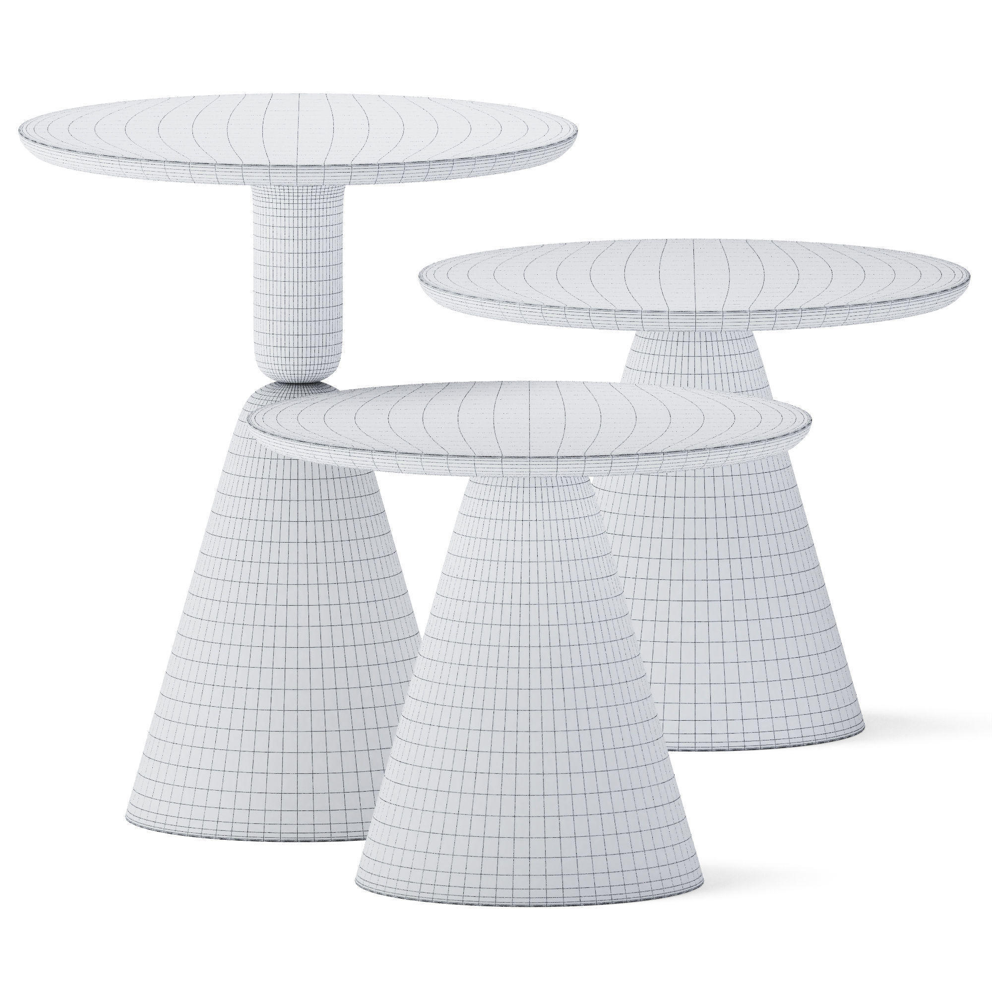 Pion Coffee Tables by Sancal 3D model_1