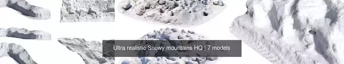 Ultra realistic Snowy mountains HQ