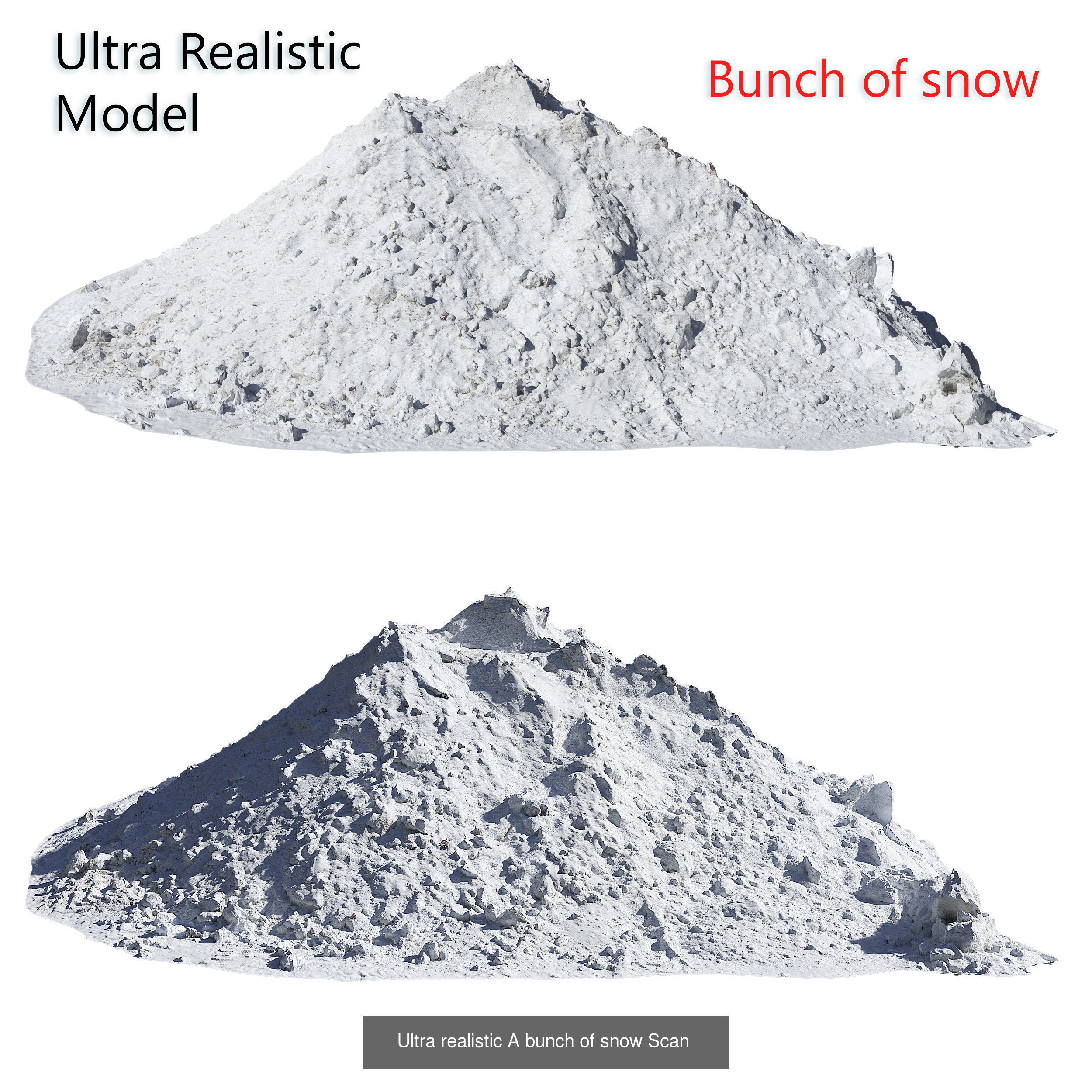 Ultra realistic Snowy mountains HQ 3D Model Collection_2