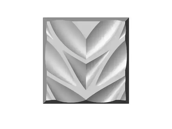 Abstract wave pattern relief 3d wall panel N05