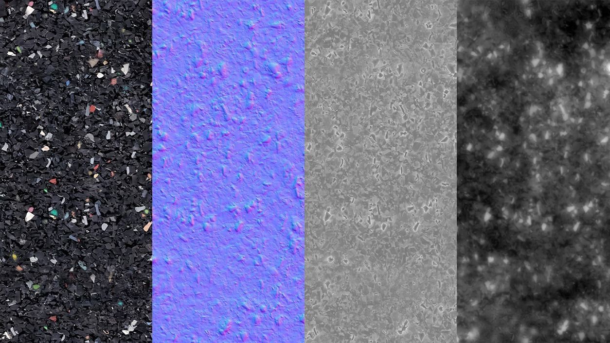 2k seamless recycled rubber mat Texture_1