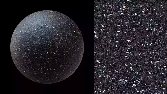 2k seamless recycled rubber mat